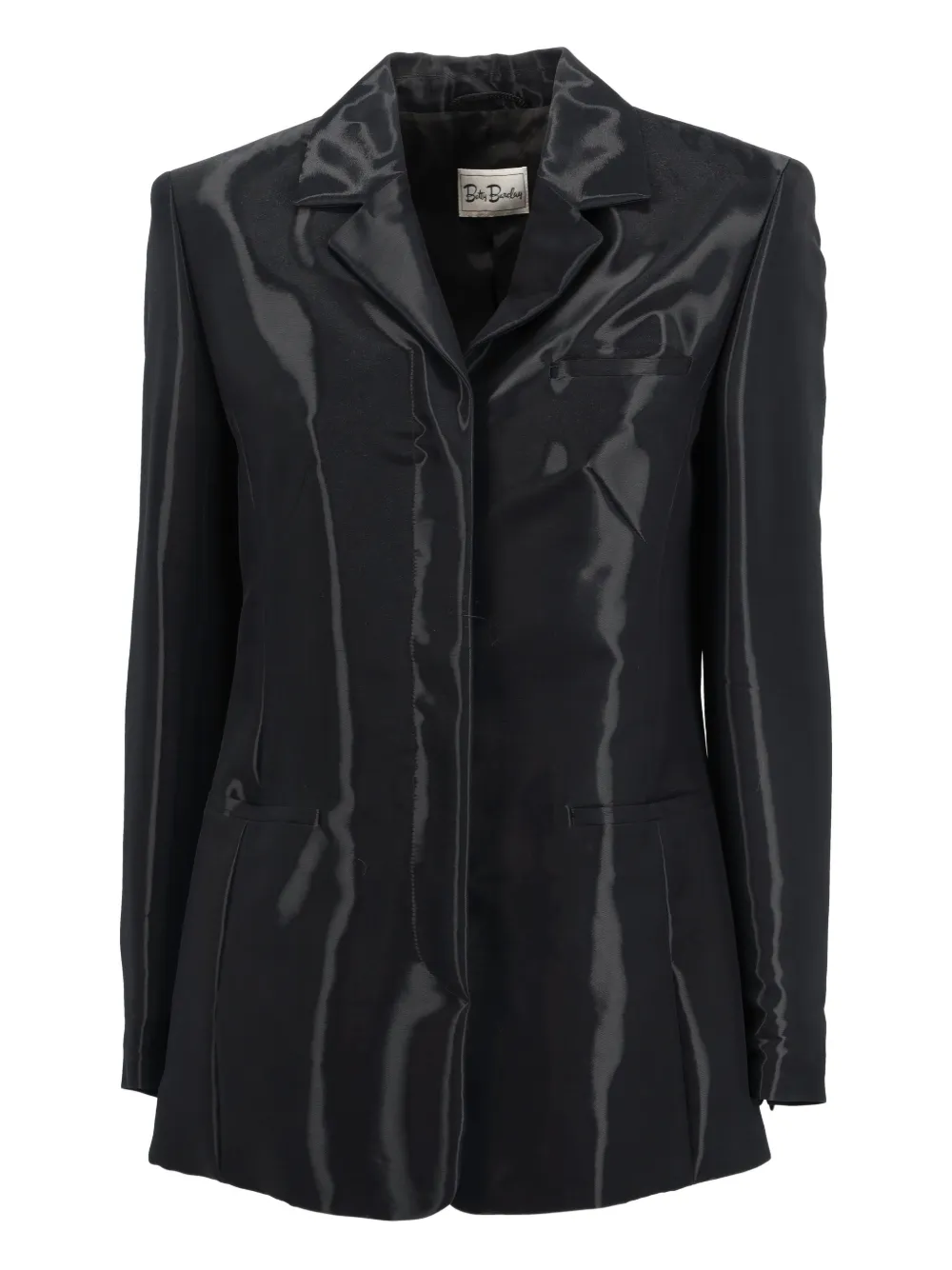 Pre-owned Betty Barclay Silk Blazer In Black