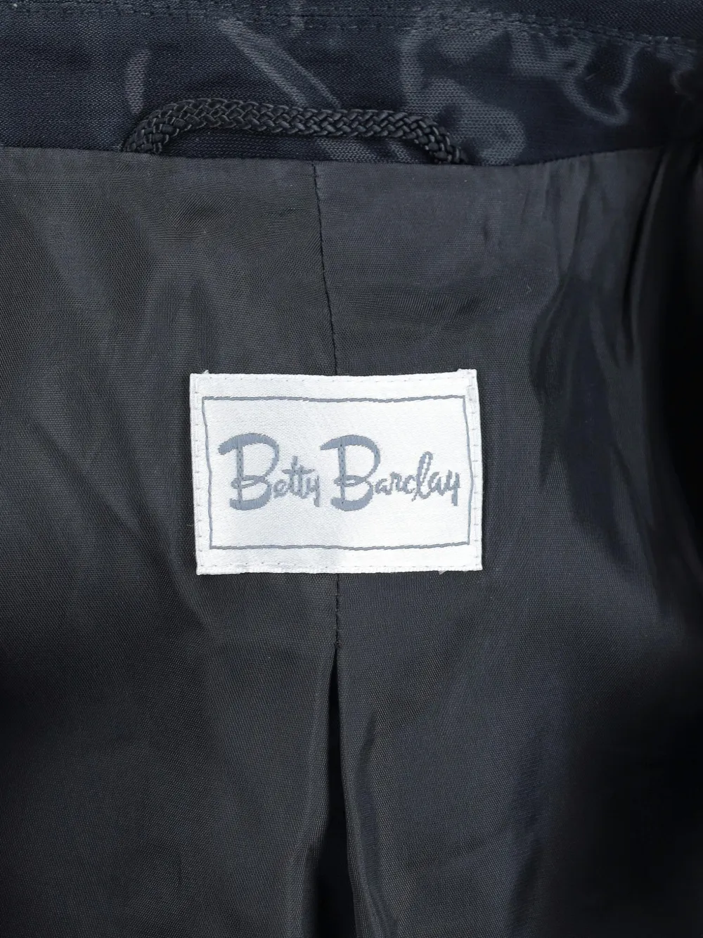 Pre-owned Betty Barclay Silk Blazer In Black