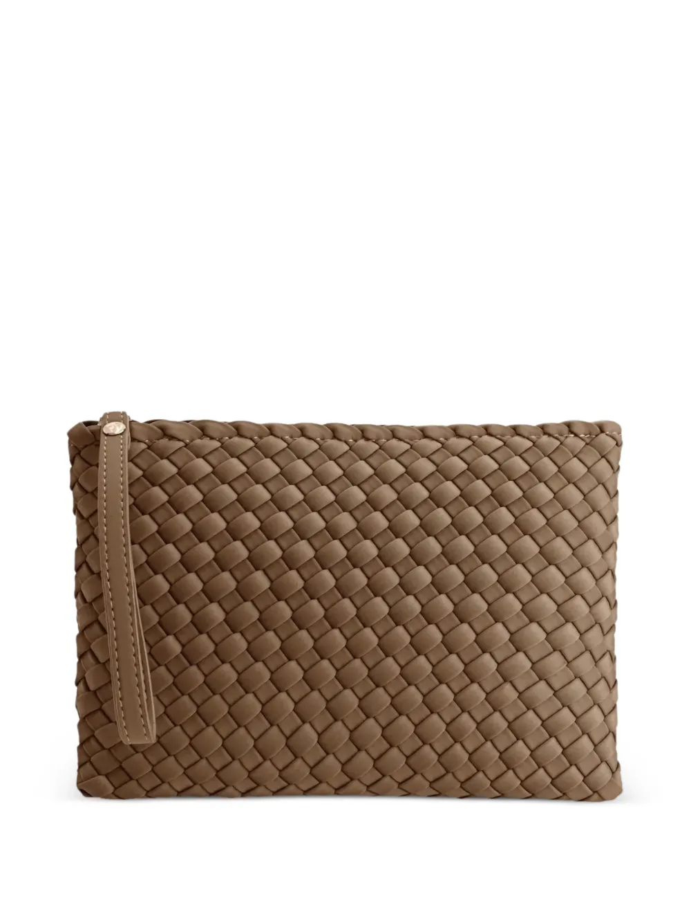 MARREA Clutch con design intrecciato - Marrone