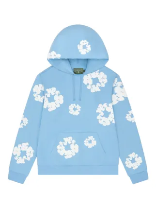 Denim Tears Wreath Hoodie | Blue | FARFETCH