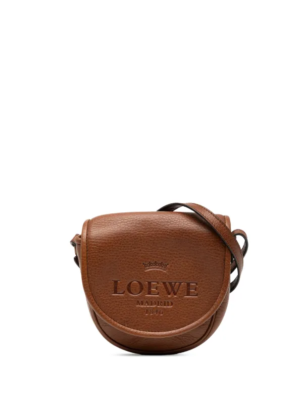 Loewe Pre-Owned 2000-2020 ミニ レザー ヘリテージ ショルダーバッグ