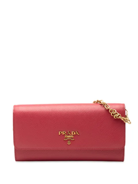 Prada Pre-Owned 2000-2013 Saffiano Wallet On Chain crossbody bag