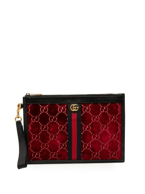 Gucci Pre-Owned bolsa de mano Ophidia de terciopelo con GG 2016-2025