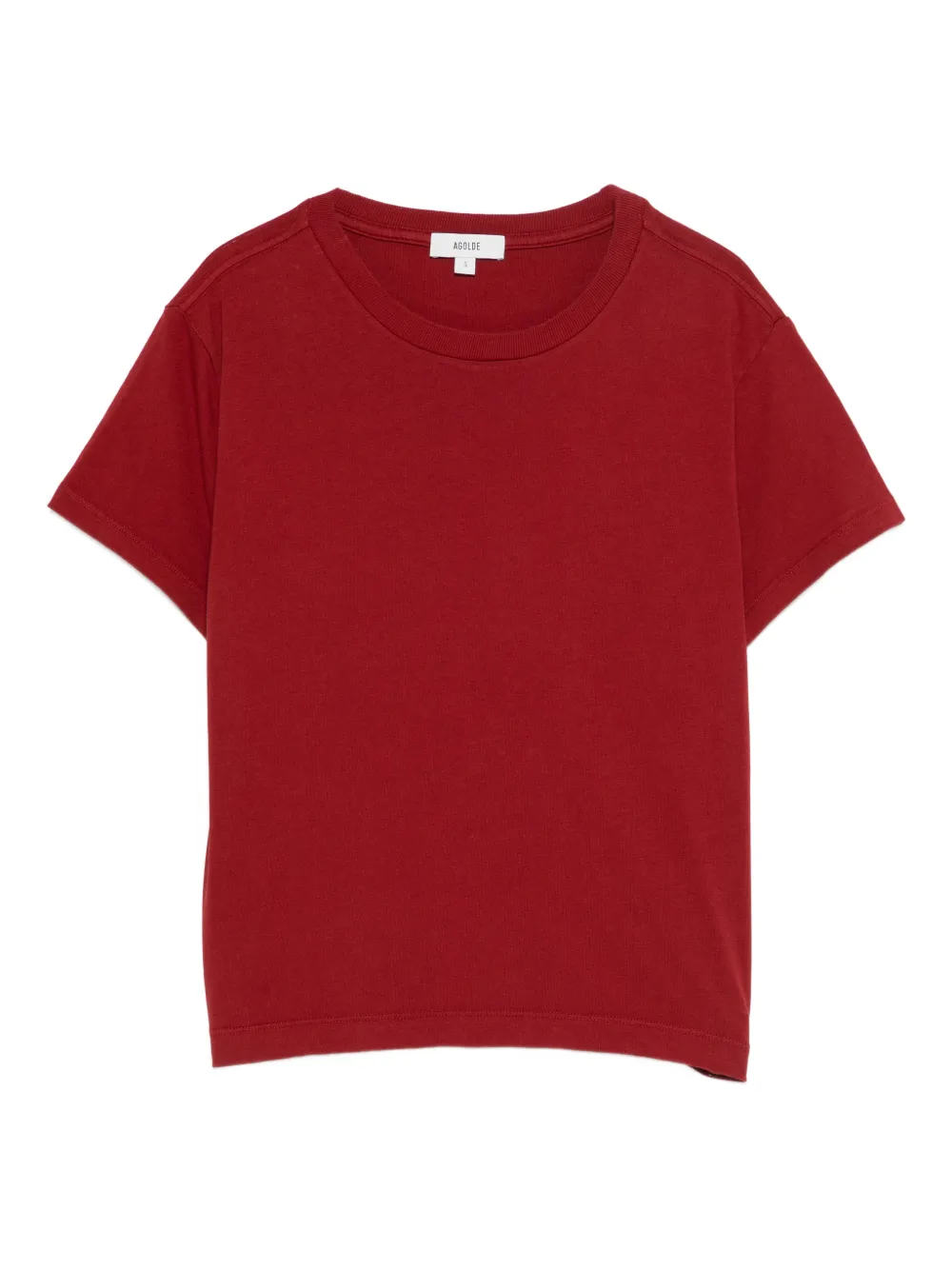 AGOLDE Adine crew-neck T-shirt - Rosso