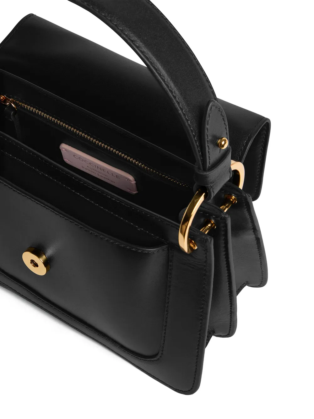 Coccinelle C-Me kleine crossbodytas met logo-applicatie Zwart