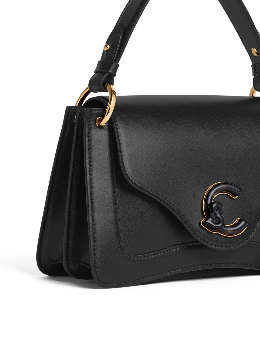 Coccinelle C-Me kleine crossbodytas met logo-applicatie Zwart