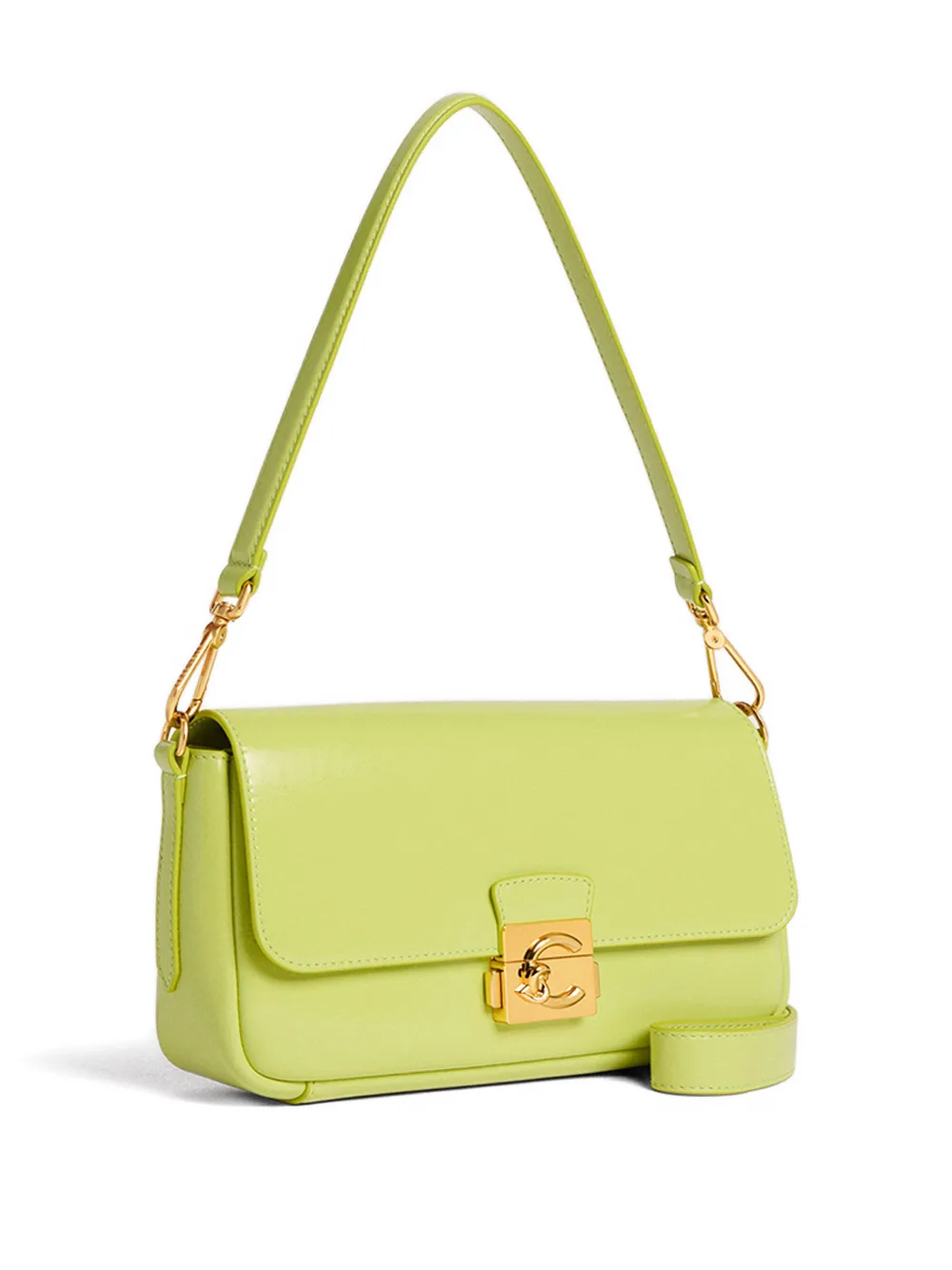 Coccinelle medium C-Me Lock shoulder bag - Groen