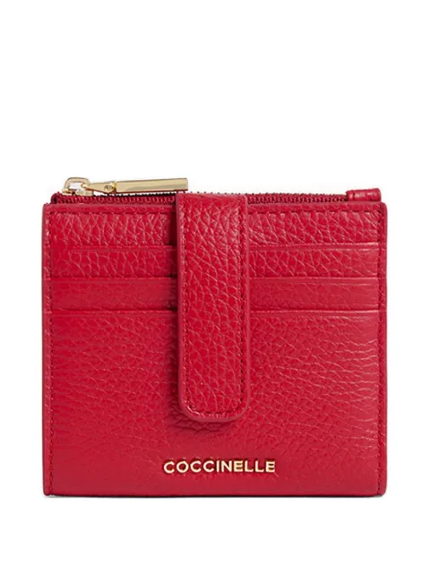 Coccinelle red zip-up wallet