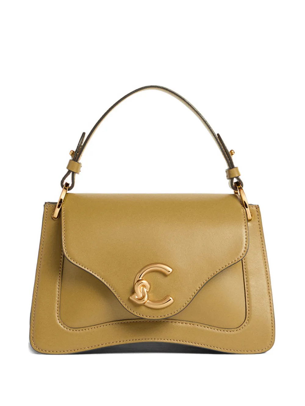 Coccinelle small C-Me logo-appliqué shoulder bag - Verde