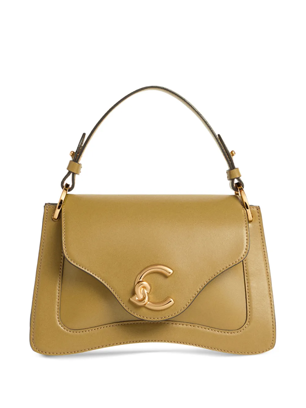 Coccinelle small C-Me logo-appliqué shoulder bag - Verde