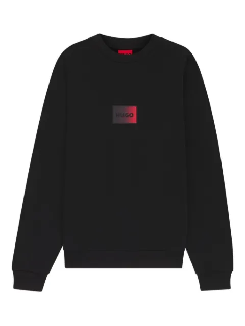 HUGO logo-appliqué sweatshirt