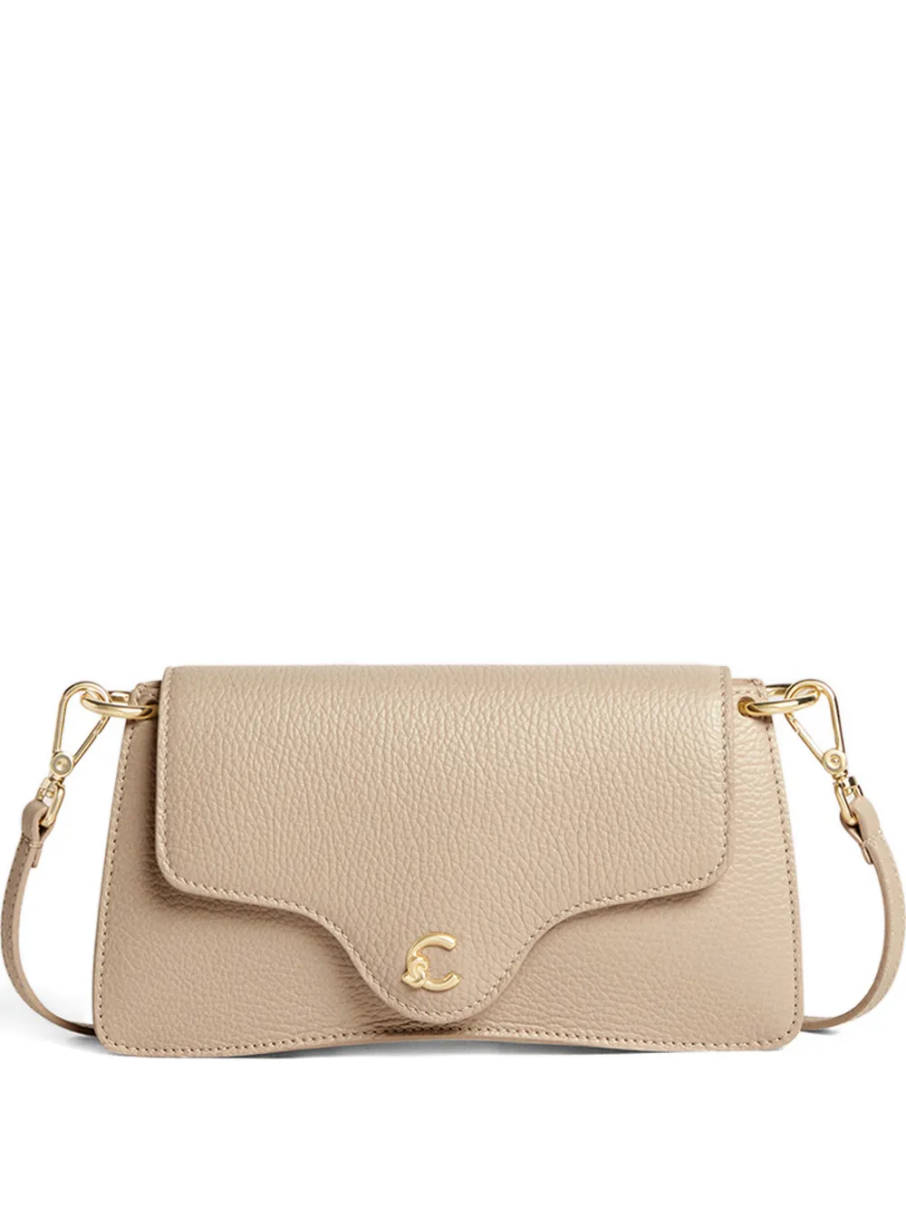 Coccinelle small magnet-fastening shoulder bag - Toni neutri