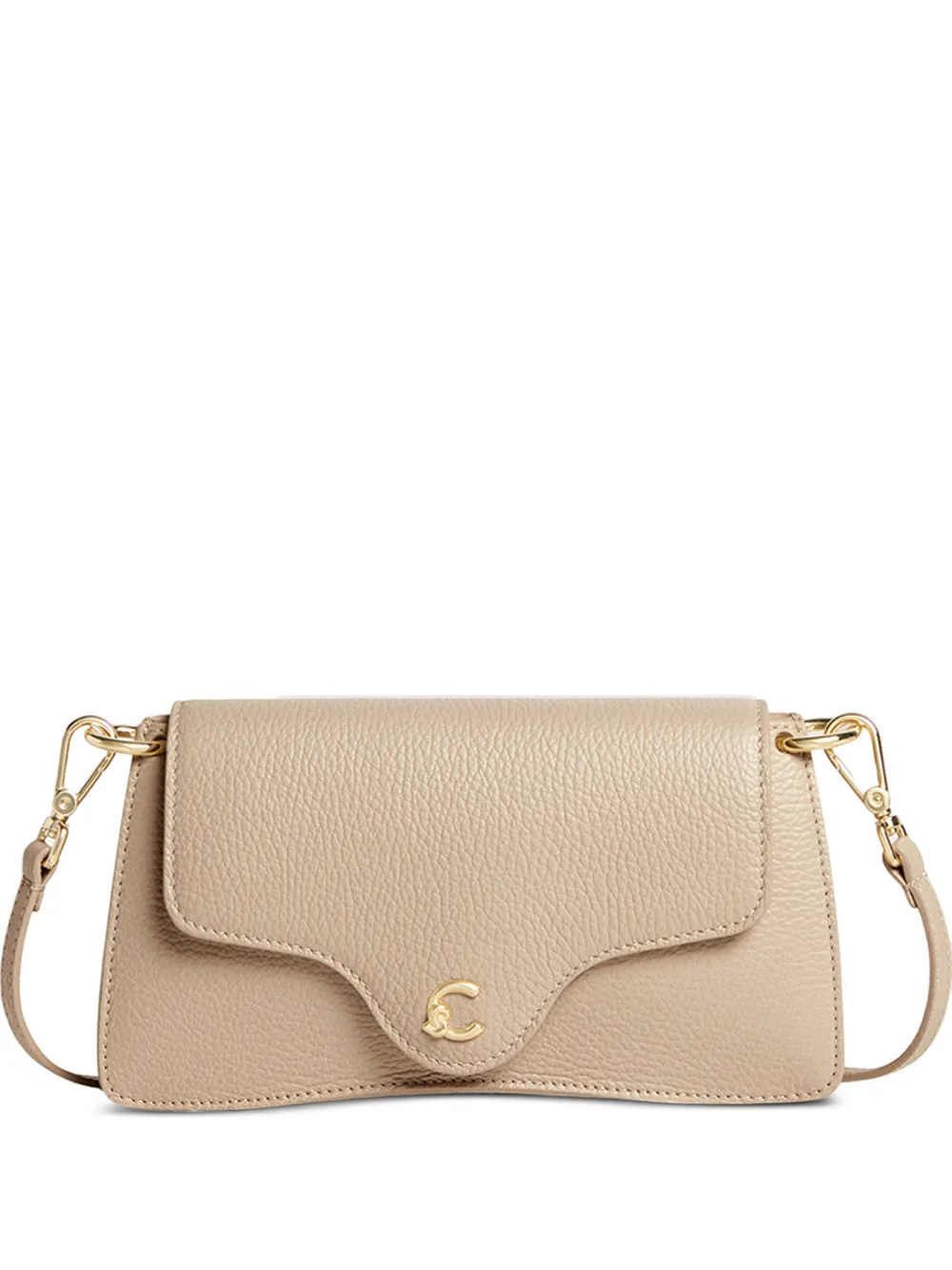 Coccinelle small magnet-fastening shoulder bag - Toni neutri