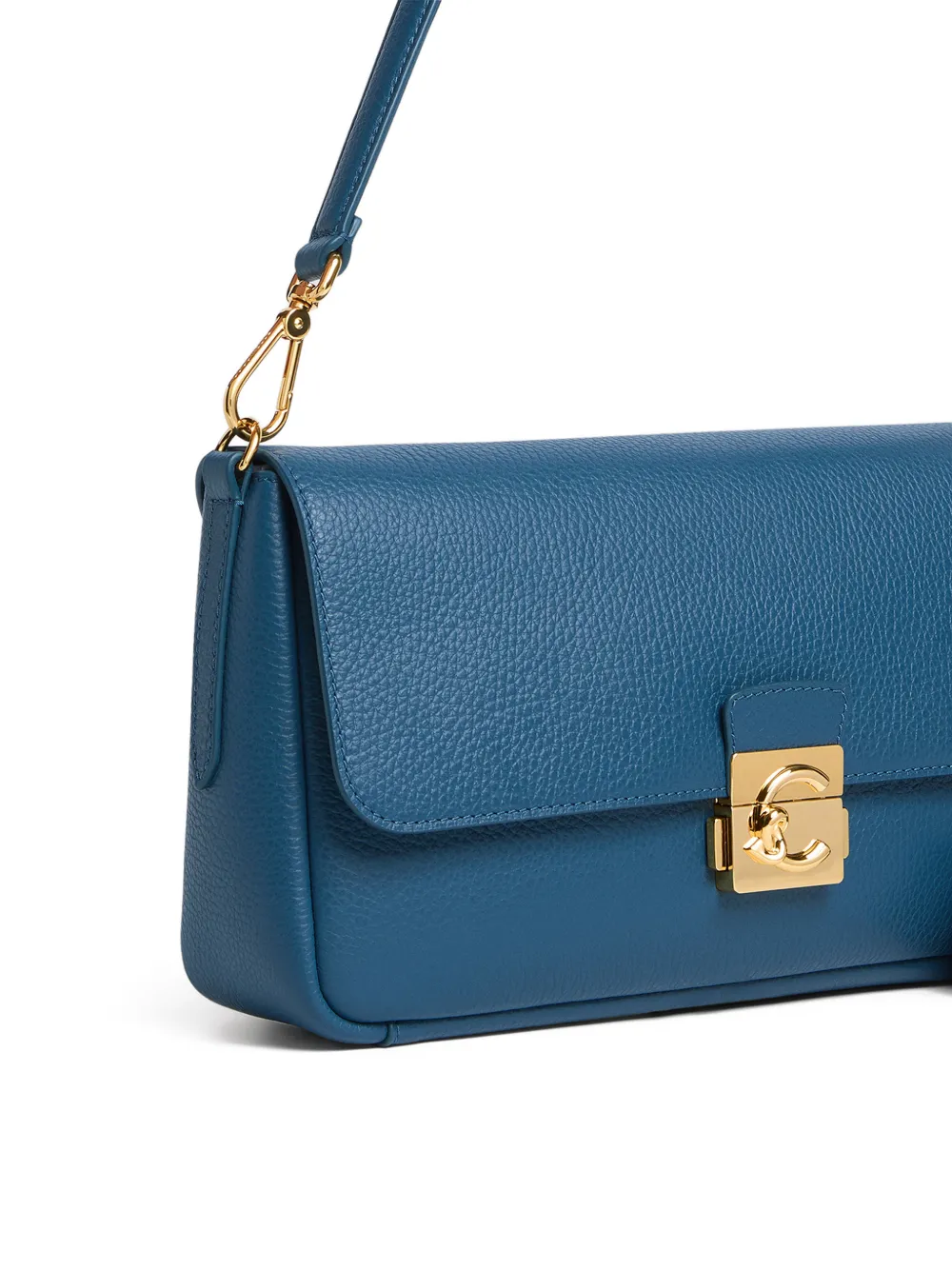 Coccinelle C-Me Lock schoudertas met logoplakkaat Blauw