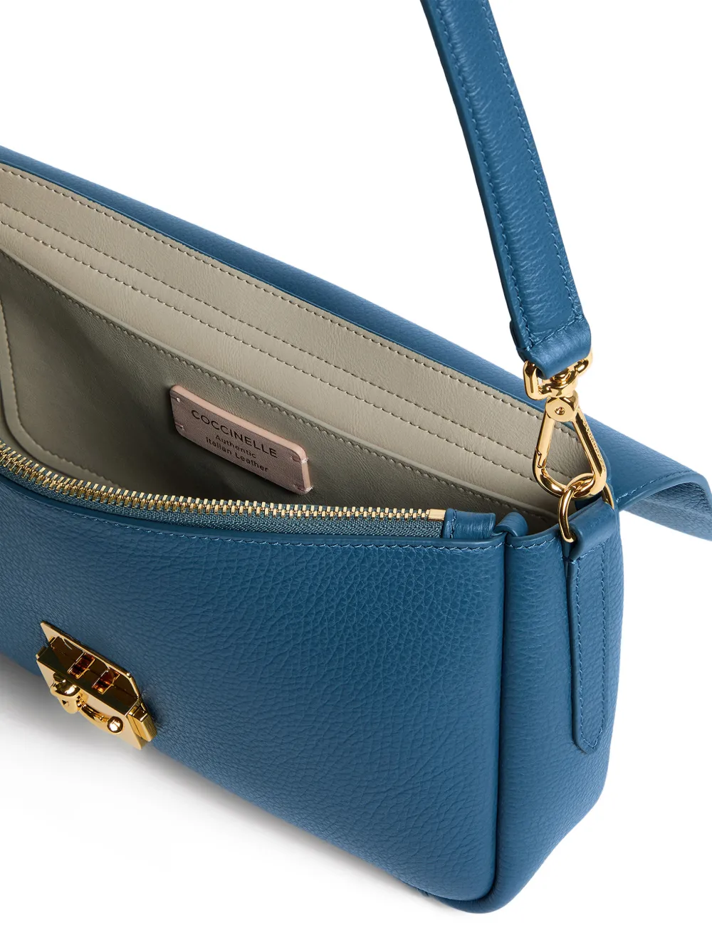 Coccinelle C-Me Lock schoudertas met logoplakkaat Blauw