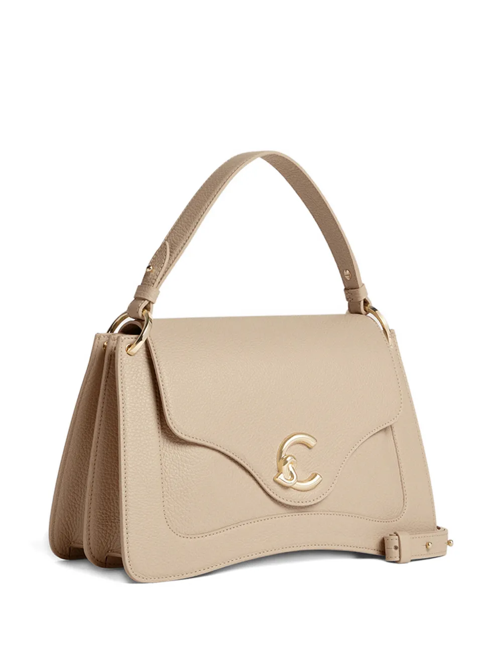 Coccinelle medium C-me shoulder bag - Beige