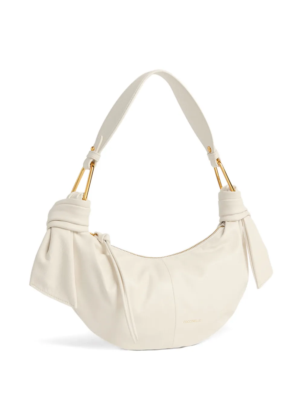 Coccinelle small Furoshiki knotted shoulder bag - Beige