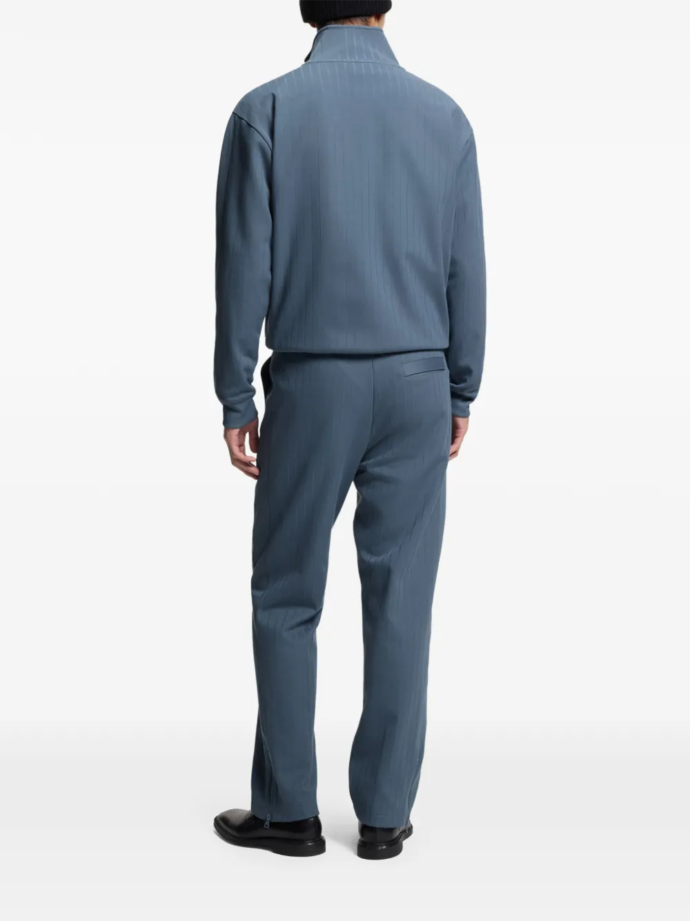  Hugo Zip Textured Sweatshirt - Blue 