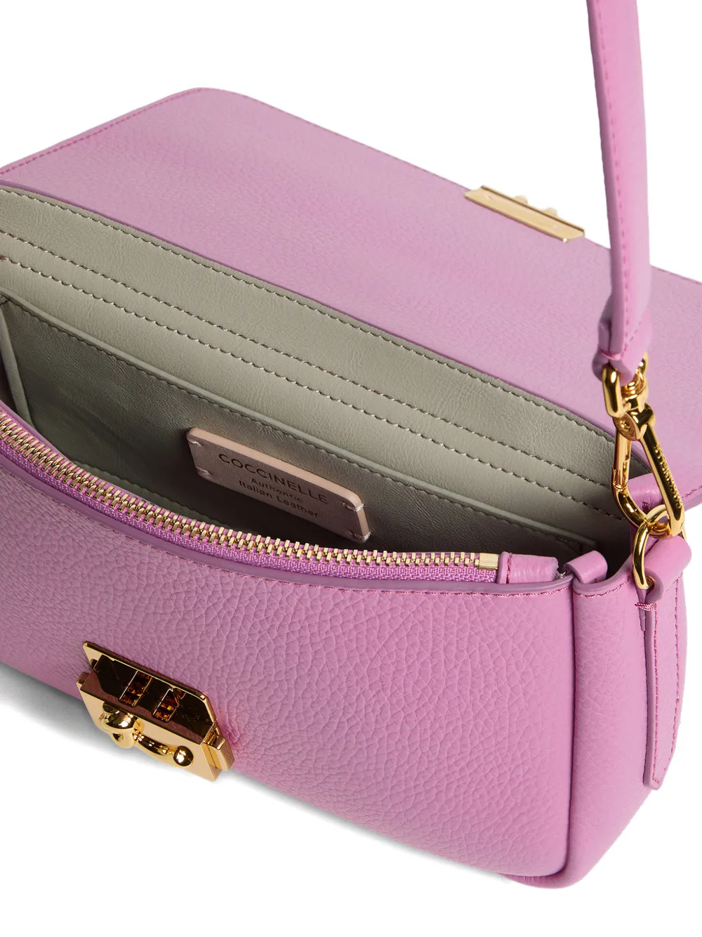 Coccinelle Medium C-Me Lock schoudertas Roze