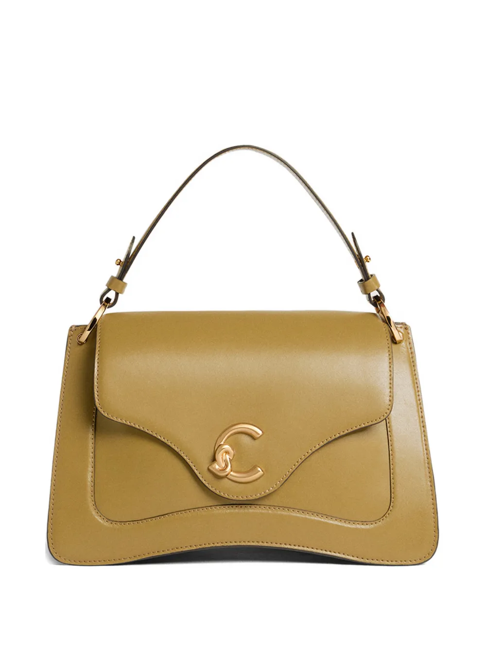 Coccinelle Medium C-Me logo-plaque handle shoulder bag - Verde