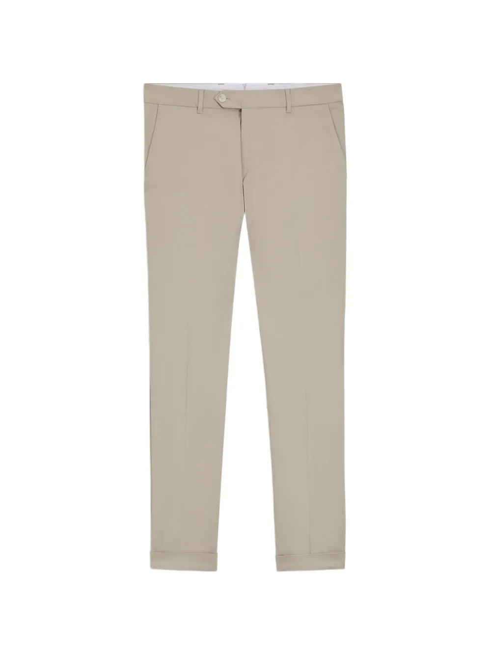 BOSS Stretch-katoenen slim-fit broek Beige