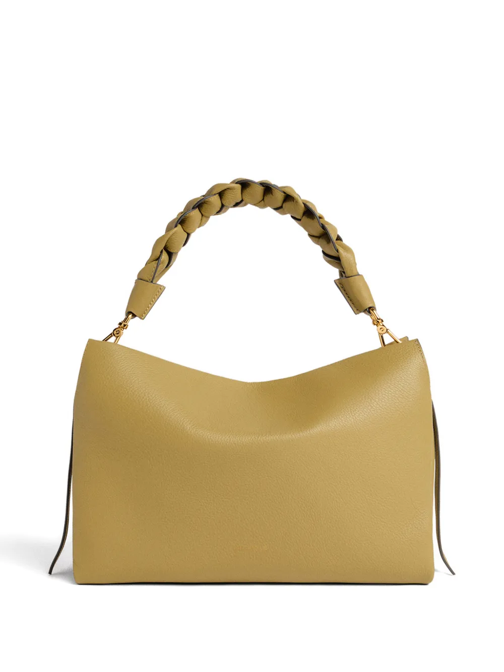 Coccinelle medium Boheme braided-handle shoulder bag - Geel