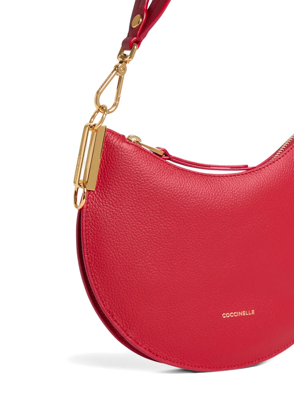 Zip Logo-Detail Shoulder Bag