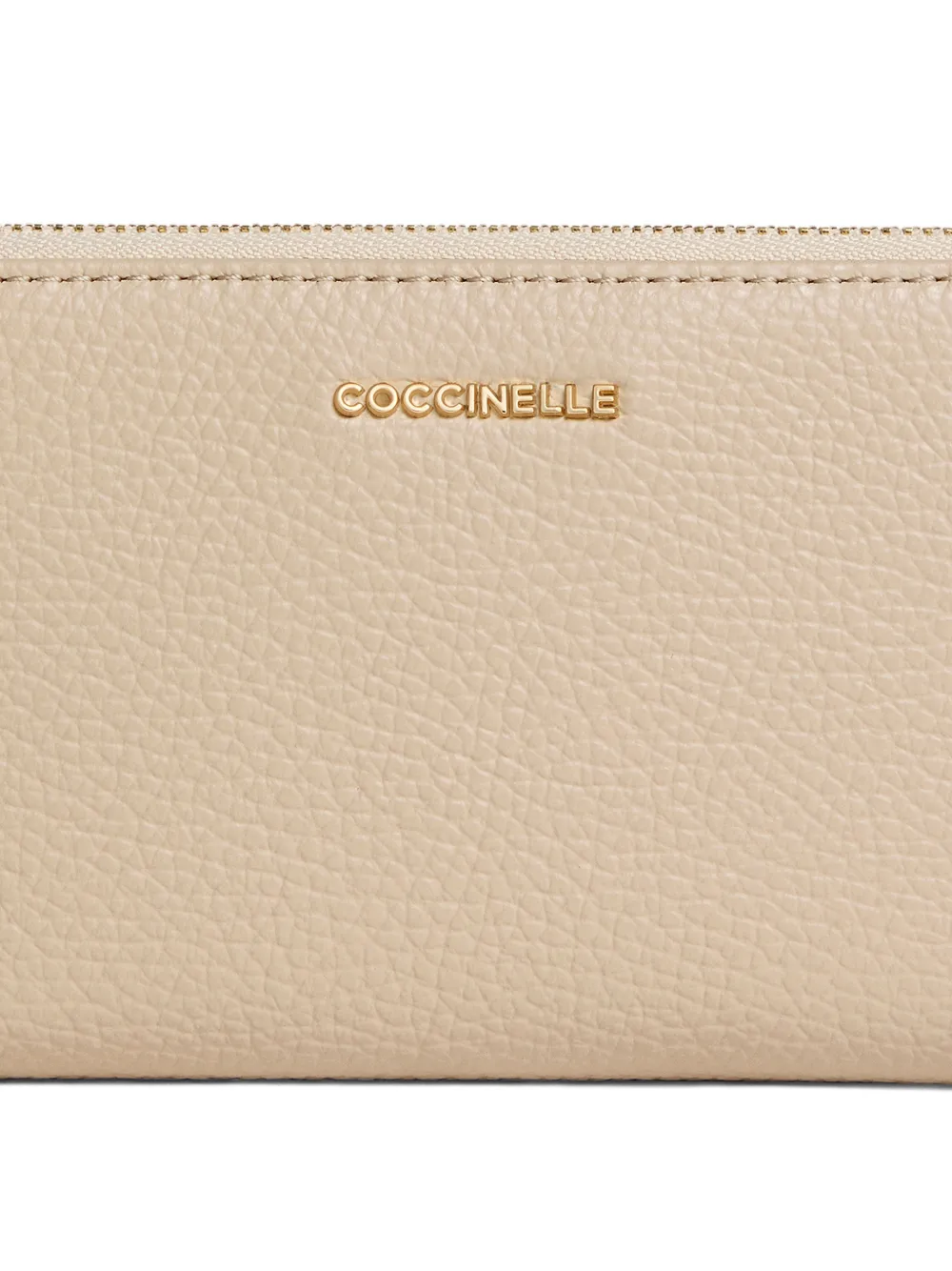 Coccinelle Portemonnee met rits Beige