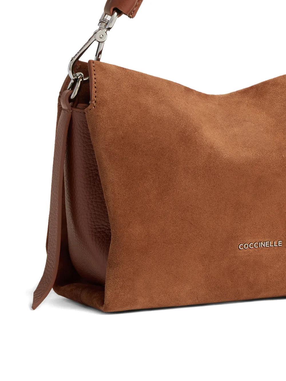 Coccinelle Kleine Boheme schoudertas met gevlochten handvat Bruin