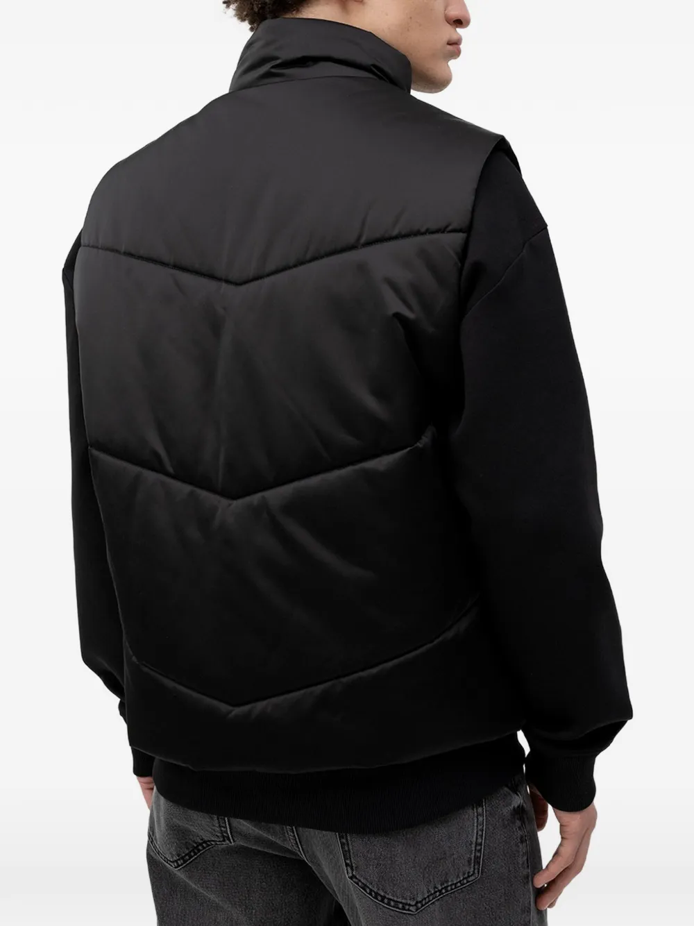 HUGO Bodywarmer met hoge hals Zwart