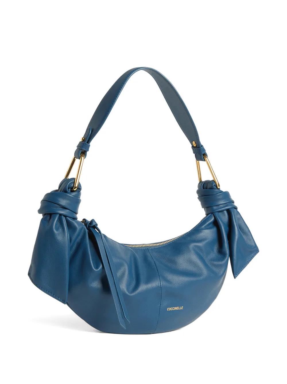 Coccinelle small Furoshiki knotted shoulder bag - Blauw