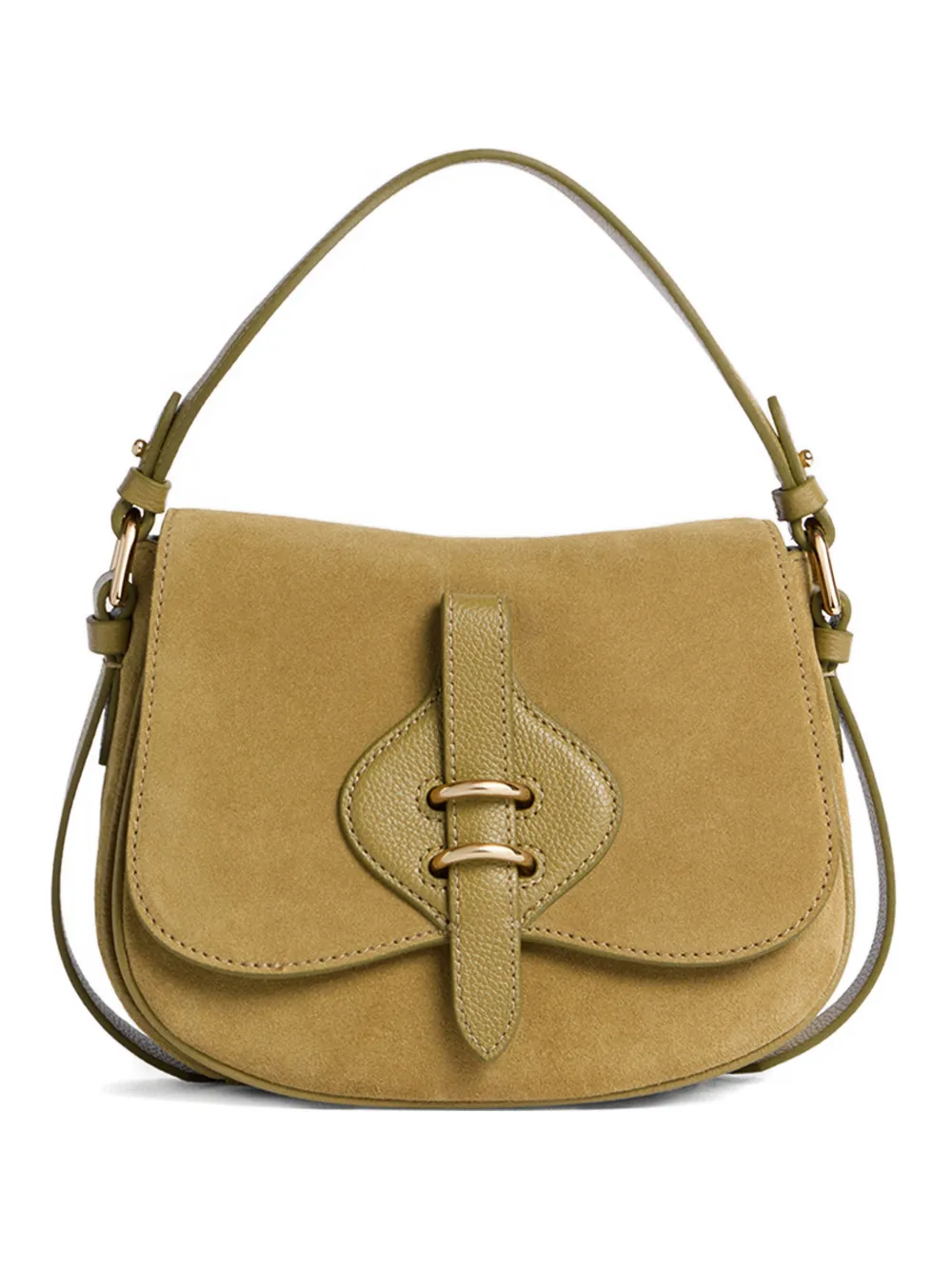 Coccinelle small Mavery buckle-detail shoulder bag - Verde
