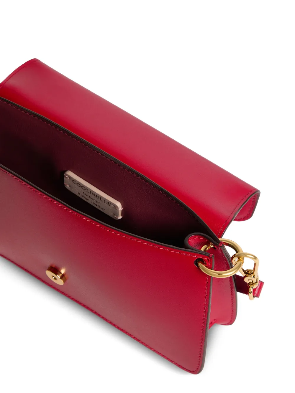 Coccinelle Schoudertas met logoplakkaat Rood