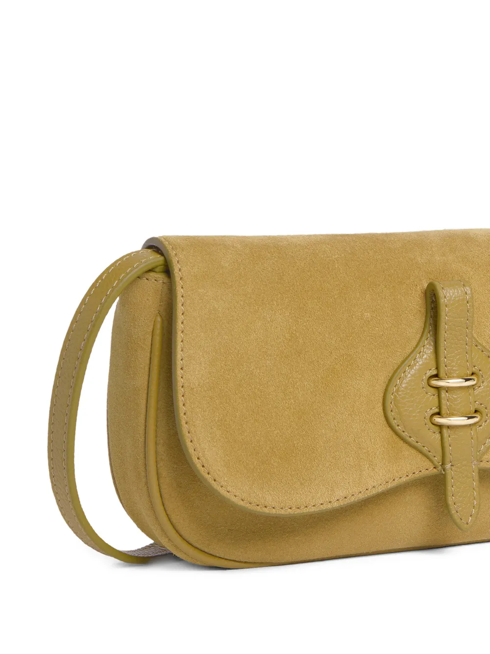 Coccinelle Mavery kleine schoudertas met gespdetail Groen