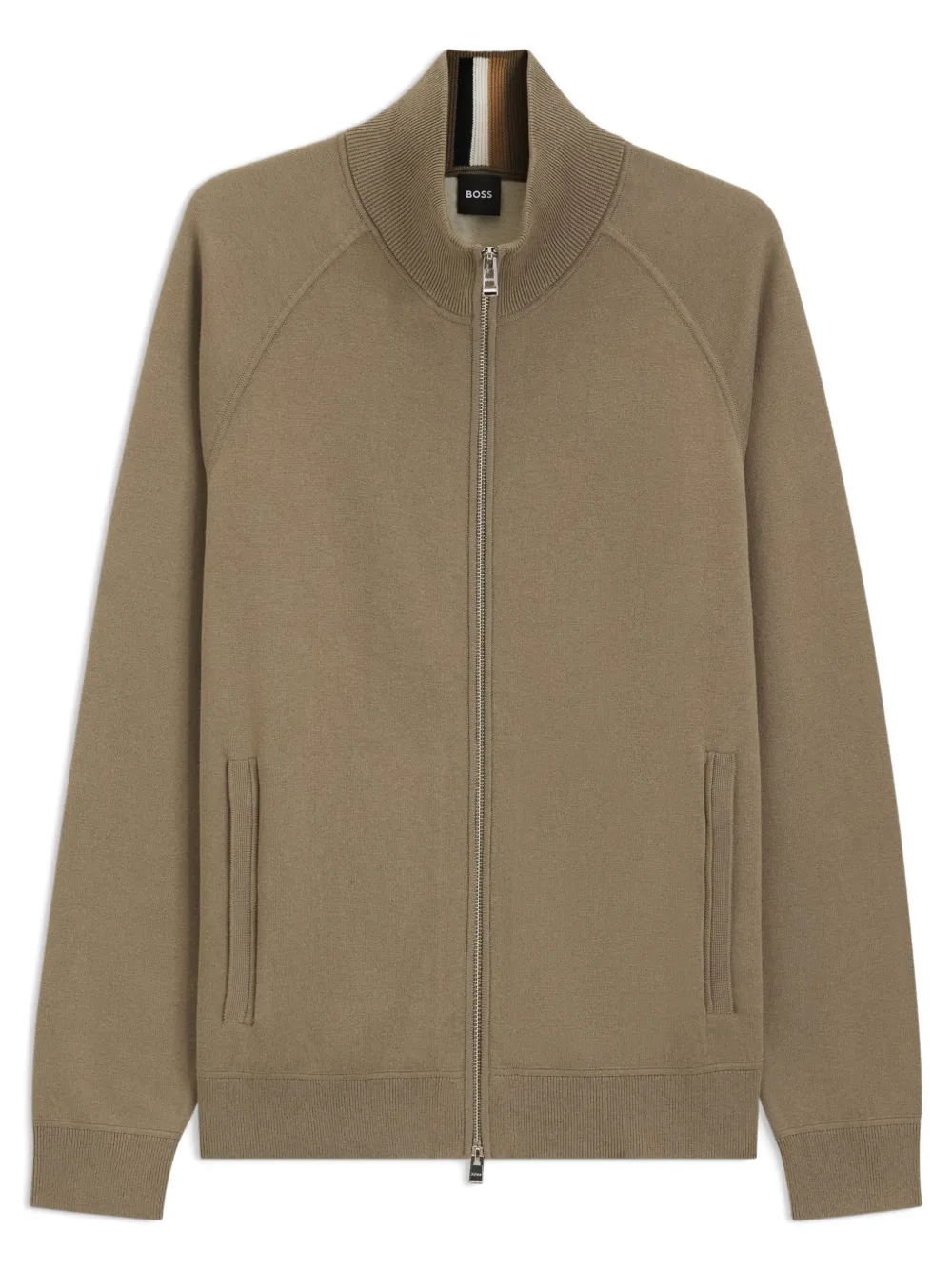 BOSS zip cardigan - Beige