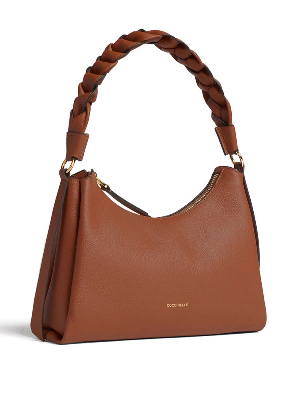 Coccinelle small Boheme braided-handle shoulder bag - Bruin