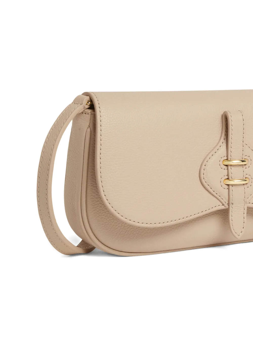 Coccinelle Mavery kleine schoudertas met gesp Beige