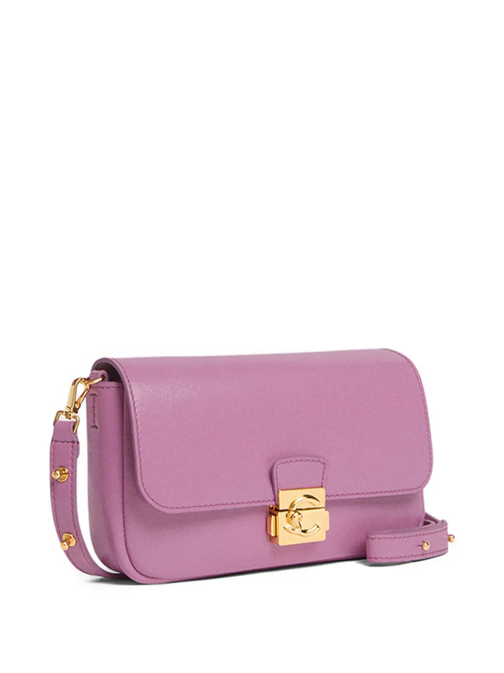 Coccinelle mini lock-fastening shoulder bag - Roze
