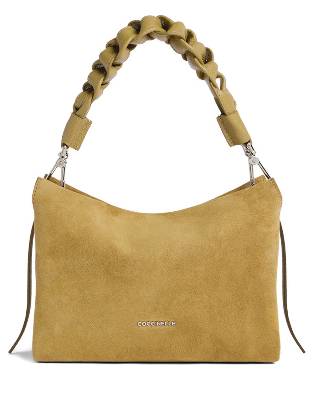 Coccinelle Boheme suede braided-detail shoulder bag - Neutrals