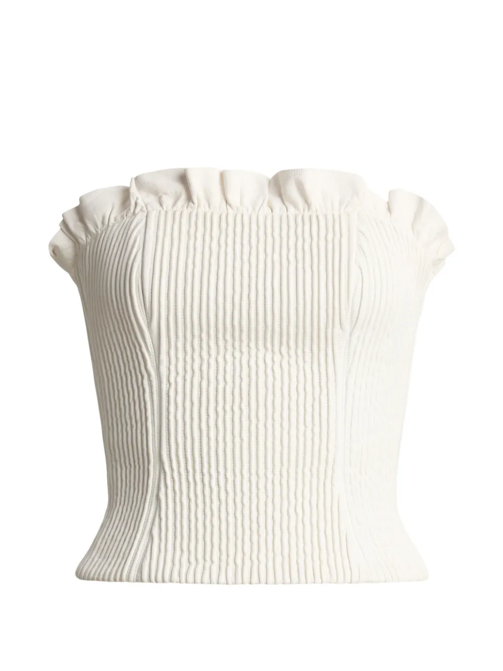 Ralph Lauren Collection Gerüschtes Fisher Bustier - Nude