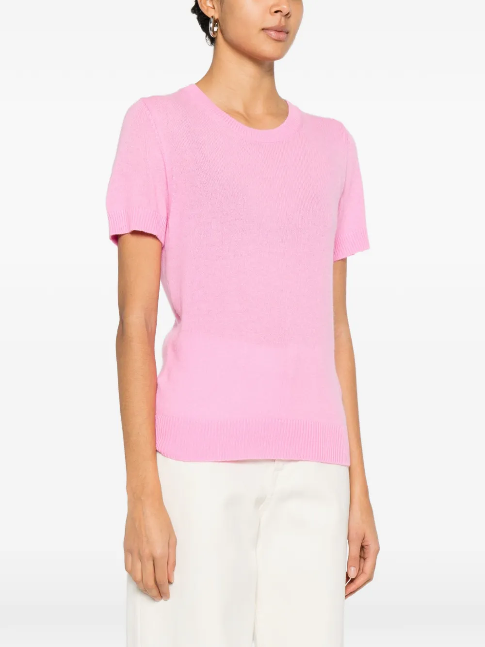  Allude Short-sleeve Top - Pink 