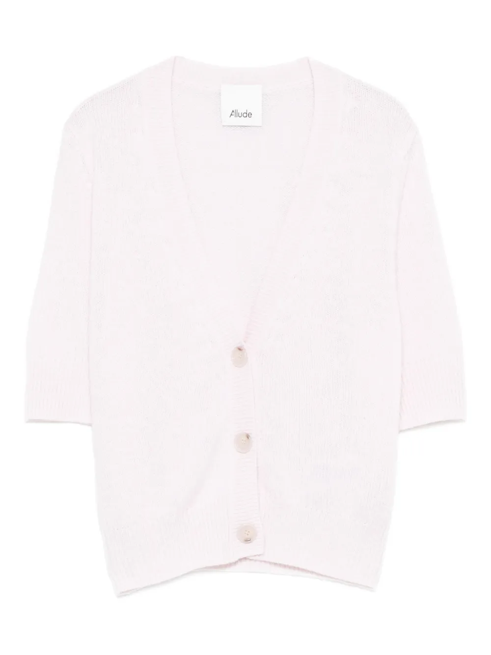 Allude button short-sleeve cardigan - Rosa