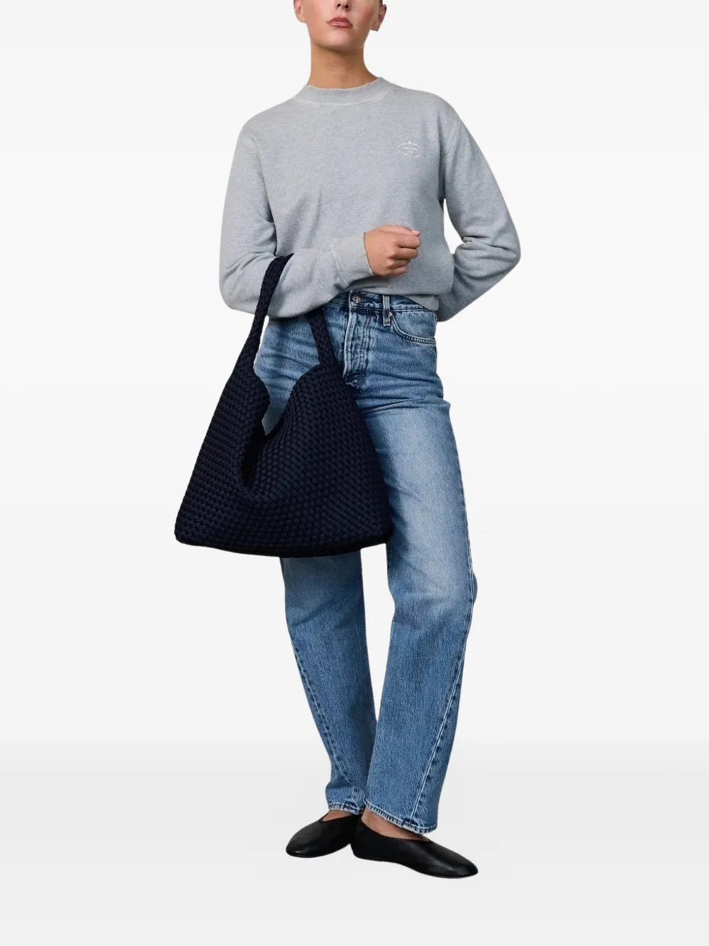 MARREA woven shoulder bag - Blauw