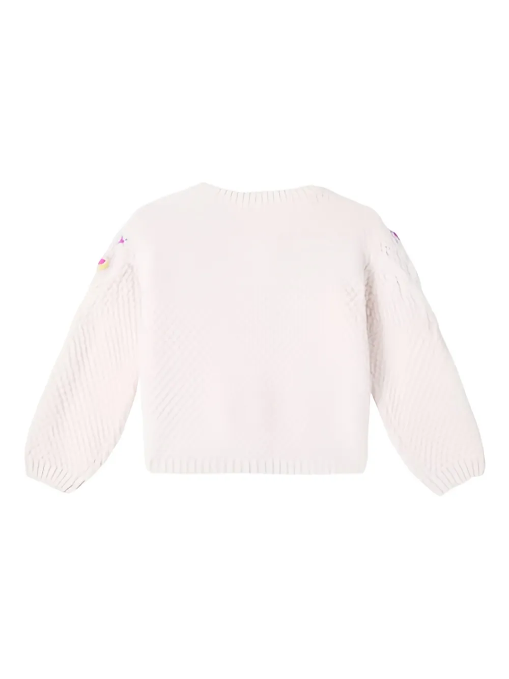 Louise Misha Acila Floral-embroidered Sweater In White