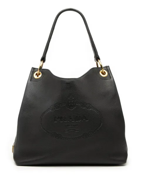 Prada Pre-Owned 2000-2025 Vitello Phenix Logo tote bag