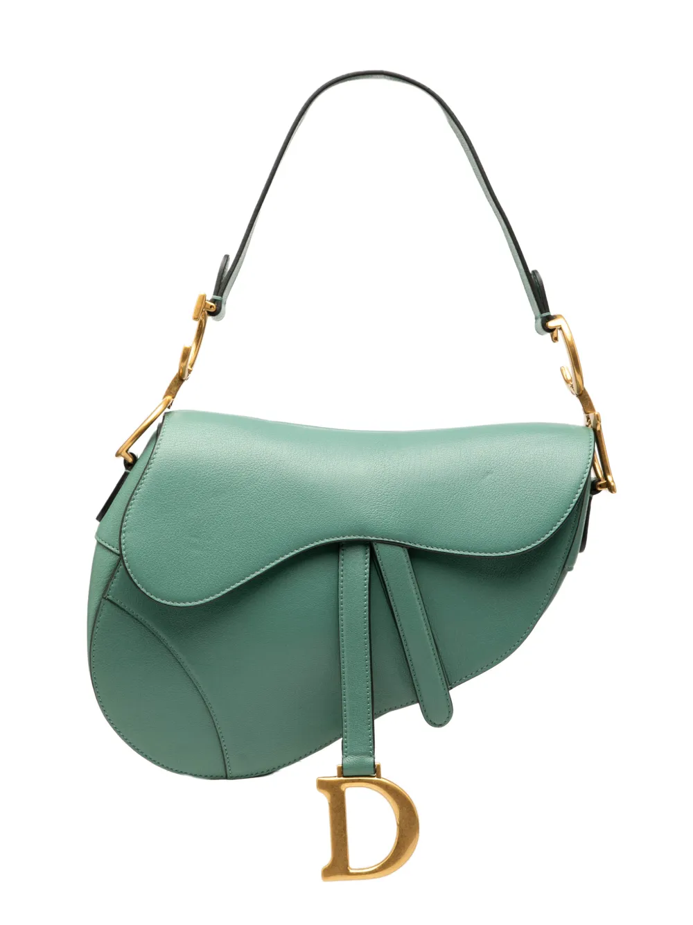 Christian Dior Pre-Owned Borsa a spalla Saddle in pelle 2021 - Verde