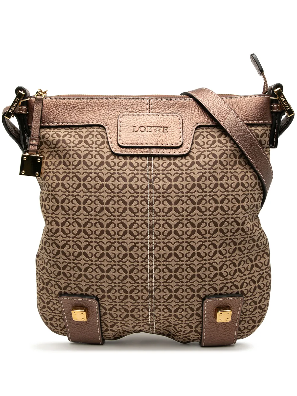 Loewe Pre-Owned 2007 Anagram Canvas New Road crossbody bag | Brown | Image 1
