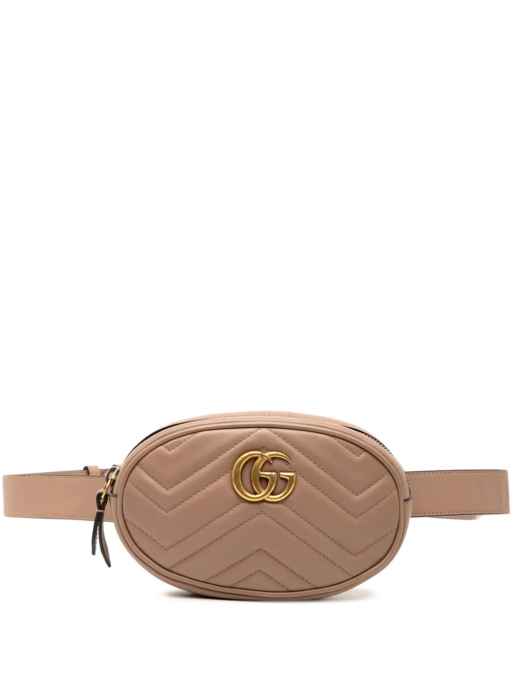 Gucci Pre-Owned Marsupio GG Marmont in pelle matelassé 2016-2025 - Marrone