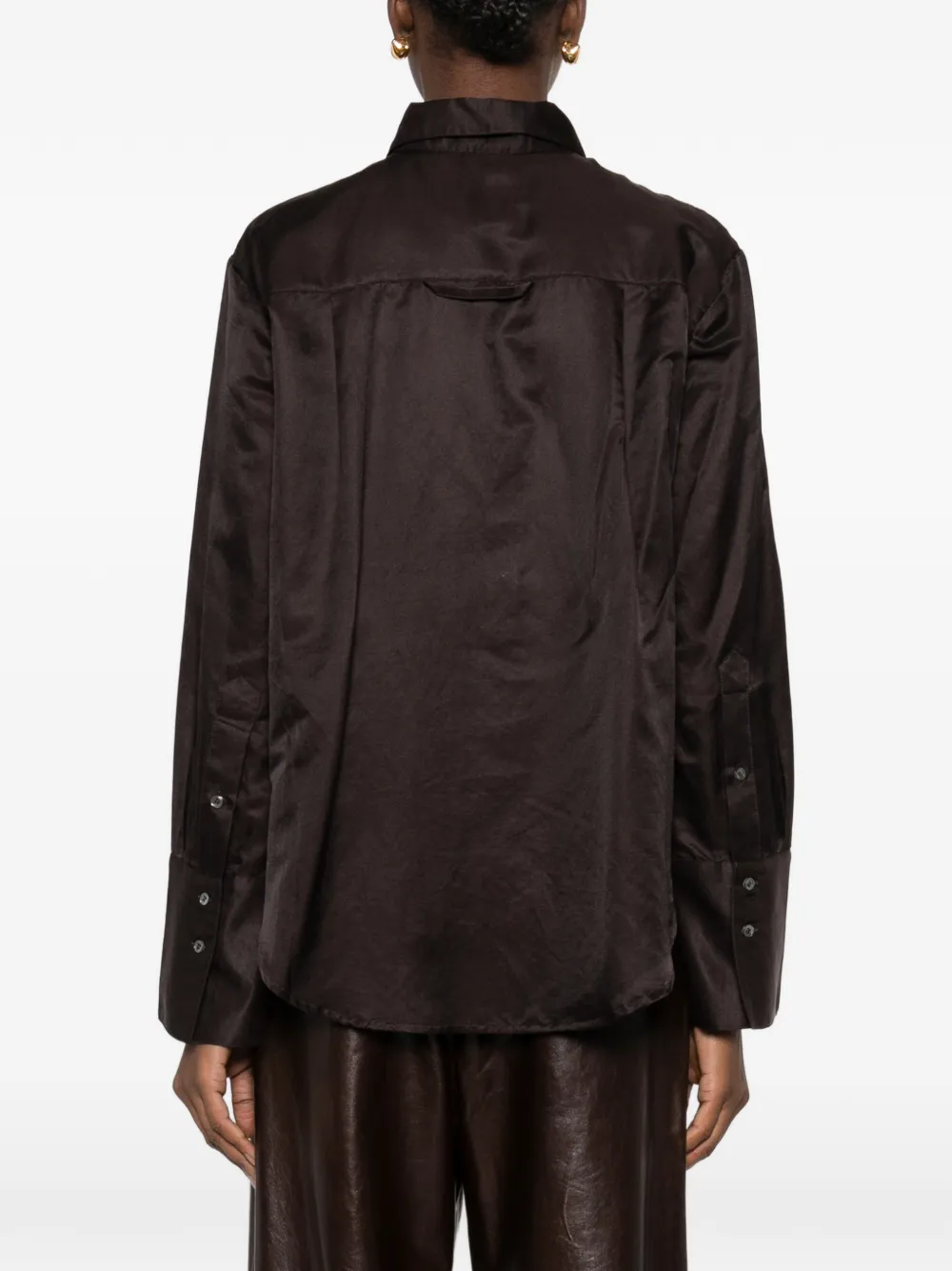 Citizens of Humanity Camilia blouse met manchetten met knopen Bruin