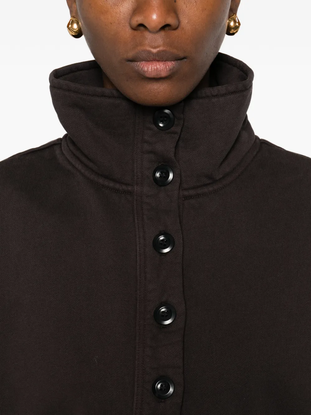 Citizens of Humanity Mirelle sweater met trechterhals Bruin